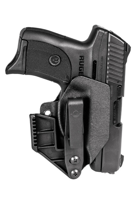 MFT Minimalist Inside Waistband Holster - Fits Ruger EC9/EC9S And LC9/LC9S, Ambidextrous, Black Kydex,Includes 1.5" Belt Attachment