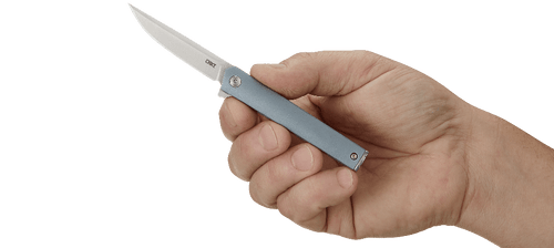 CRKT CEO Compact Gentleman's Flipper Knife - 2.61" Satin Plain Blade, Blue-Gray GRN Handles CRKT CEO Compact Gentleman's Flipper Knife - 2.61" Satin Plain Blade, Blue-Gray GRN Handles