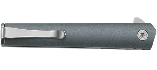 CRKT CEO Compact Gentleman's Flipper Knife - 2.61" Satin Plain Blade, Blue-Gray GRN Handles CRKT CEO Compact Gentleman's Flipper Knife - 2.61" Satin Plain Blade, Blue-Gray GRN Handles