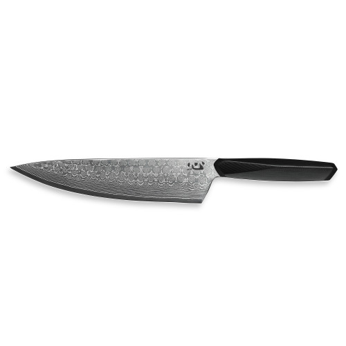 Xin Cutlery XinCore 8.5" Damascus Chef Knife - Sculpted Black G10 Handle Xin Cutlery XinCore 8.5" Damascus Chef Knife - Sculpted Black G10 Handle