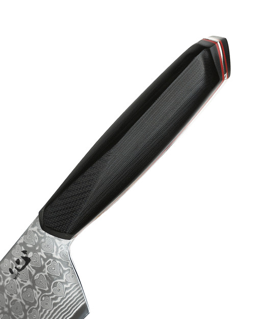 Xin Cutlery XinCore 8.5" Damascus Chef Knife - Sculpted Black G10 Handle Xin Cutlery XinCore 8.5" Damascus Chef Knife - Sculpted Black G10 Handle