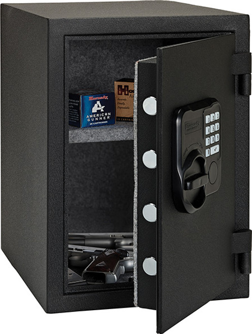 Hornady 95407 Fireproof Safe - Keypad/Key Entry, Black Powder Coated Steel