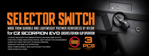Strike Industries Selector Switch for CZ EVO - Black Strike Industries Selector Switch for CZ EVO - Black