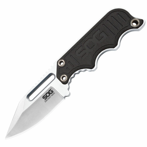 Sog Mini Instinct Neck Knife - 1.9" Satin Plain Blade, G10 Handles