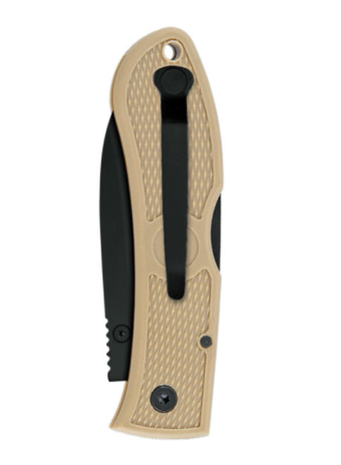 KA-BAR Dozier Hunter Coyote Brown - 3" Black Blade, Coyote Brown Zytel Handles KA-BAR Dozier Hunter Coyote Brown - 3" Black Blade, Coyote Brown Zytel Handles