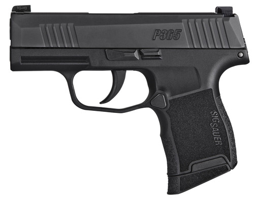 Sig Sauer 3659BXR3 P365 9mm Luger 3.10" 10+1 Black Nitron Black Polymer Grip