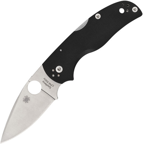 Spyderco Native 5 Folding Knife - 3" S30V Satin Plain Blade, Black G10 Handles Spyderco Native 5 Folding Knife - 3" S30V Satin Plain Blade, Black G10 Handles