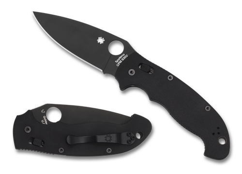 Spyderco Manix 2 XL Folding Knife - 3.88" CPM S30V Black Plain Blade, Black G10 Handles