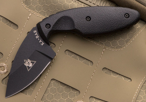 KA-BAR TDI Law Enforcement Fixed Knife - 2-5/16" Black Plain Blade, Zytel Handles, Hard Plastic Sheath KA-BAR TDI Law Enforcement Fixed Knife - 2-5/16" Black Plain Blade, Zytel Handles, Hard Plastic Sheath