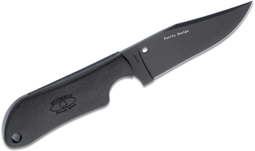 Spyderco Street Beat Lightweight Fixed Blade | 3.5" VG10 Black Blade, FRN Handles