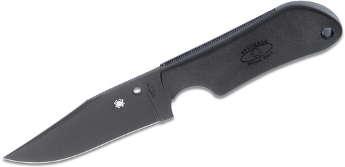 Spyderco Street Beat Lightweight Fixed Blade | 3.5" VG10 Black Blade, FRN Handles