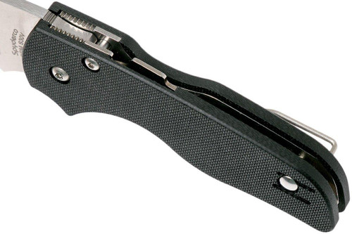Spyderco Lil' Native Compression Lock Folding Knife - 2.47" CPM-S30V Satin Plain Blade, Black G10 Handles Spyderco Lil' Native Compression Lock Folding Knife - 2.47" CPM-S30V Satin Plain Blade, Black G10 Handles