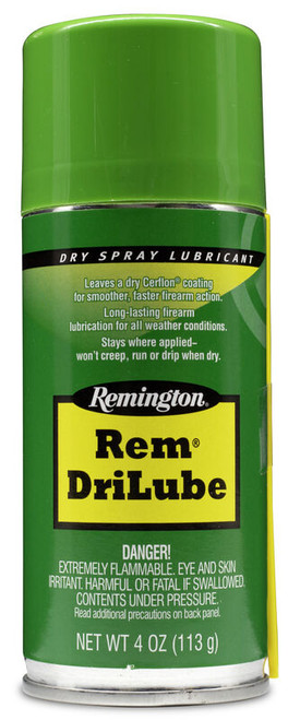 Remington Rem DriLube Dry Spray Lubricant - 4 oz Aerosol Can