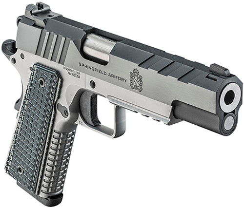 Springfield Armory PX9219L 1911 Emissary 9mm Luger 5" 9+1 Stainless Steel Frame Blued Carbon Steel with Tri-Top Cut Slide Black VZ Thin-Line G10 Grip Fiber Optic Front Sight Includes 2 Mags Springfield Armory PX9219L 1911 Emissary 9mm Luger 5" 9+1 Stainless Steel Frame Blued Carbon Steel with Tri-Top Cut Slide Black VZ Thin-Line G10 Grip Fiber Optic Front Sight Includes 2 Mags