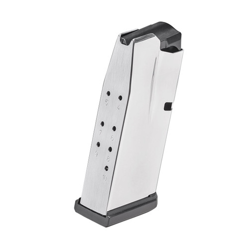 Springfield OEM Hellcat 10 Round 9MM Magazine - Fits Hellcat, Stainless with Black Base Springfield OEM Hellcat 10 Round 9MM Magazine - Fits Hellcat, Stainless with Black Base