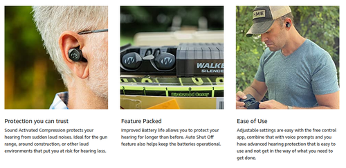 Walker's Silencer BT 2.0 - Bluetooth Earbuds, Rechargeable Walker's Silencer BT 2.0 - Bluetooth Earbuds, Rechargeable