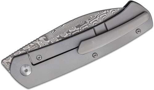 Artisan Cutlery Centauri Front Flipper Knife - 3.46" VG-10 Damascus Drop Point Blade, Carbon Fiber and Titanium Handles Artisan Cutlery Centauri Front Flipper Knife - 3.46" VG-10 Damascus Drop Point Blade, Carbon Fiber and Titanium Handles