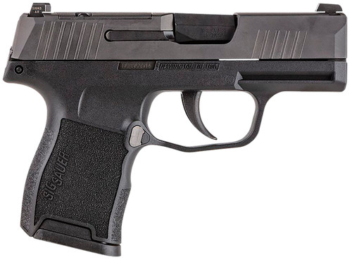 Sig Sauer 365-380-BSS-MS P365 380 ACP 3.10" 10+1 Stainless Steel Frame Black Nitron Stainless Steel Slide with Optics Cut Black Polymer Grip Night Sights Includes 2 Mags