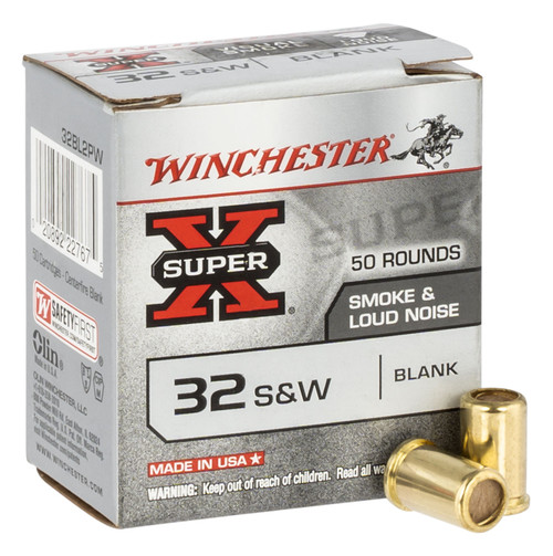Winchester Ammo 32BL2PW Super-X Blank Rounds 32 S&W - 50 per Box