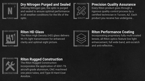 Riton Optics X1 Tactix Mag3 - with flip to the side mount