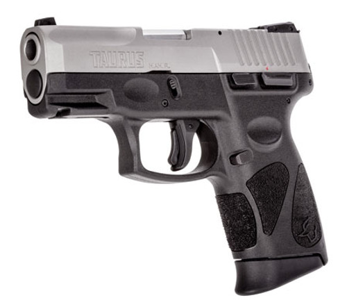 Taurus 1-G2C939-10 G2c 9mm Luger Caliber with 3.20" Barrel, 10+1 Capacity, Black Finish Picatinny Rail Frame, Serrated Matte Stainless Steel Slide & Polymer Grip Includes 2 Mags Taurus 1-G2C939-10 G2c 9mm Luger Caliber with 3.20" Barrel, 10+1 Capacity, Black Finish Picatinny Rail Frame, Serrated Matte Stainless Steel Slide & Polymer Grip Includes 2 Mags