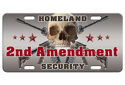 RIVERS EDGE LICENSE PLATE 2ND AMENDMENT