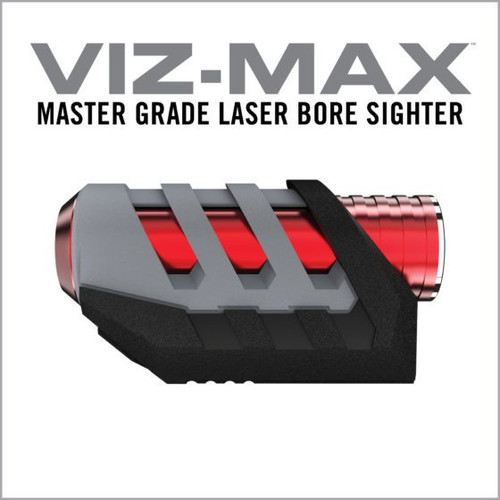 Real Avid Viz-Max Laser Bore Sighter - Green Laser, Fits Multiple Rifle Calibers, Includes Battery, Black and Red Real Avid Viz-Max Laser Bore Sighter - Green Laser, Fits Multiple Rifle Calibers, Includes Battery, Black and Red