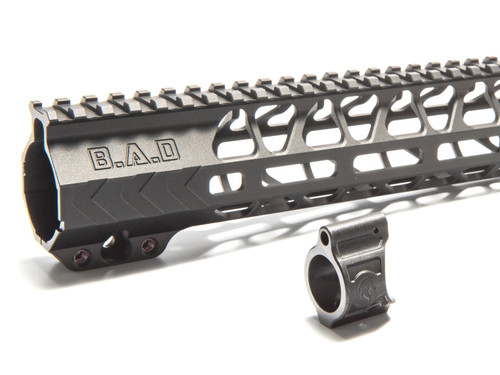 Battle Arms Development WORKHORSE 15"M-LOK Rail and .750 Gas Block - Anodized FInish, Black, Fits AR-15 Battle Arms Development WORKHORSE 15"M-LOK Rail and .750 Gas Block - Anodized FInish, Black, Fits AR-15