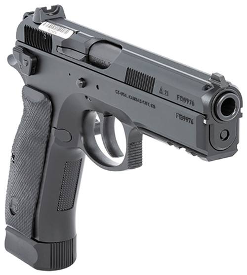 CZ-USA 89153 CZ 75 SP-01 Tactical 9mm Luger Caliber with 4.60" Non-Tilted Barrel, 18+1 Capacity, Black Polycoat Finish Picatinny Rail Frame, Inside Railed Black Steel Slide, Rubber Grip, Luminescent Front Sight & Decocker Safety CZ-USA 89153 CZ 75 SP-01 Tactical 9mm Luger Caliber with 4.60" Non-Tilted Barrel, 18+1 Capacity, Black Polycoat Finish Picatinny Rail Frame, Inside Railed Black Steel Slide, Rubber Grip, Luminescent Front Sight & Decocker Safety