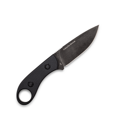CobraTec Knives D2 Skinner Fixed Blade - 3.75" D2 Blade, Black G10 Handles CobraTec Knives D2 Skinner Fixed Blade - 3.75" D2 Blade, Black G10 Handles