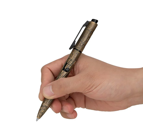 Olight OPen Pro with Integrated LED Flashlight and Green Laser Pointer - LIMITED EDITION -  Brass Bark, 120 Max Lumens