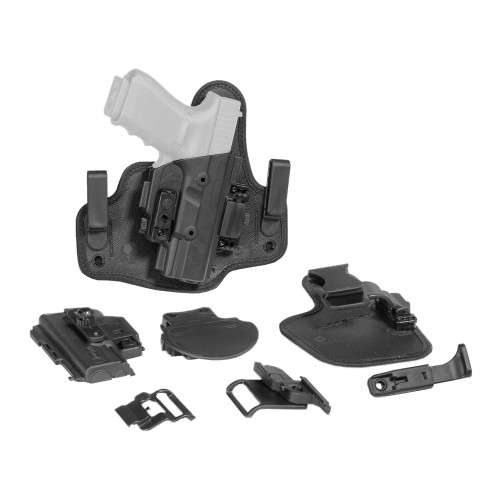 Alien Gear Holsters ShapeShift Core Carry Package - 1.5" Belt Slide Holster, Black, Fits Glock 43, Standard Clips, Right Hand
