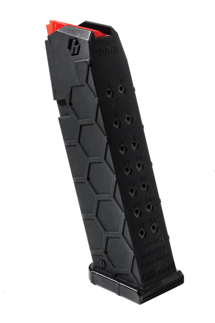 SENTRY Hexmag Glock® 17 compatible magazine - 17 Round Magazine, Black