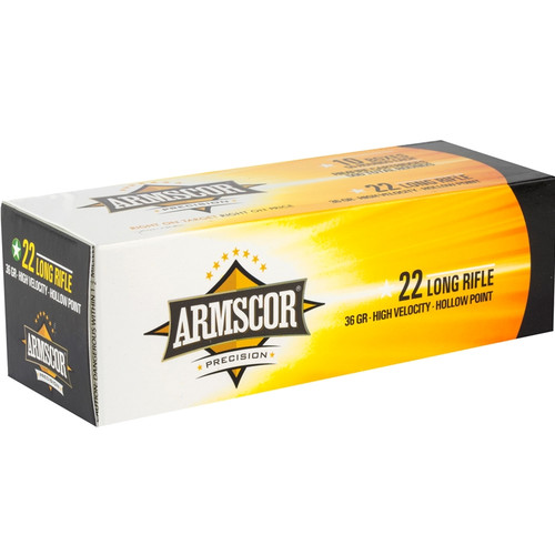 Armscor Precision 22LR Ammo 36 Grain High Velocity Hollow Point - 500 Round Value Pack