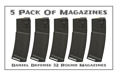 Daniel Defense 5.56 32 Round Magazines - 5 PACK OF MAGAZINES