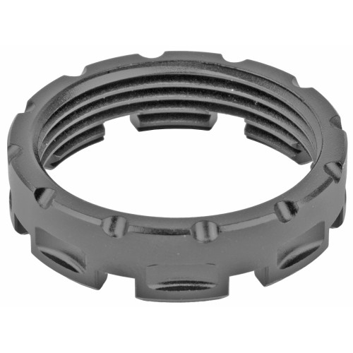 Fortis Manufacturing Standard Castle Nut - Black Anodized Finish, Mil Spec Fortis Manufacturing Standard Castle Nut - Black Anodized Finish, Mil Spec