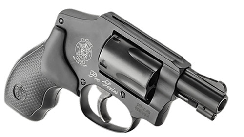 Smith & Wesson 178041 Performance Center Pro Model 442 38 S&W Spl +P Caliber with 1.88" Matte Black Finish Barrel, 5rd Capacity Matte Black Finish Carbon Steel Cylinder, Matte Black Aluminum Frame & Finger Grooved Black Polymer Grip