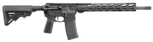 Ruger 8542 AR-556 5.56x45mm NATO 16.10" 30+1 Black Hard Coat Anodized Adjustable B5 Bravo Stock Black B5 Grip