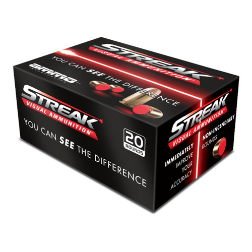 Ammo Inc STREAK 9mm Luger 115 gr JHP - Red Streak Technology - 20 Rounds per Box