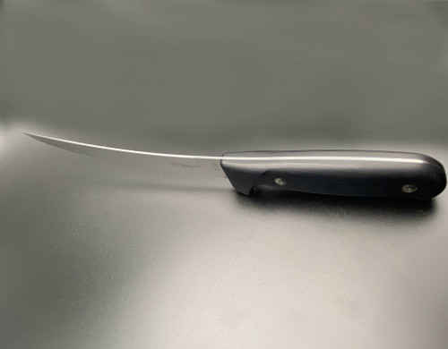 Templar Knife K6BBK362 Boning Knife - 6.0" RWL34 Damasteel Blade, Black G10 Handle