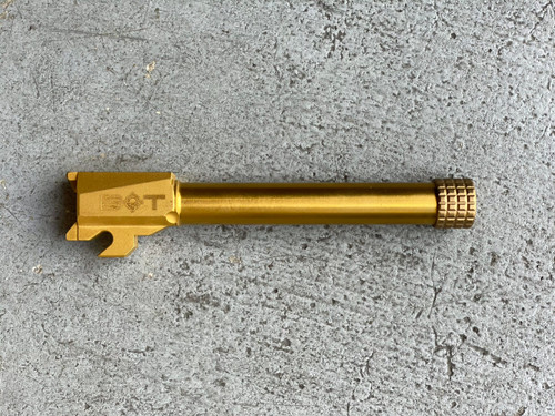 Backup Tactical Threaded Barrel for FULL-SIZE Sig P320 - Gold/FDE, 9mm Backup Tactical Threaded Barrel for FULL-SIZE Sig P320 - Gold/FDE, 9mm