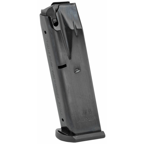 Mec-Gar 10 Round 9MM Magazine - Fits Beretta 92, Blued Finish