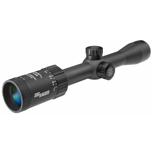 Sig Sauer WHISKEY3 2-7X32mm Rifle Scope - BDC-1 Quadplex Reticle, 0.5 MOA Adjustments, Black Sig Sauer WHISKEY3 2-7X32mm Rifle Scope - BDC-1 Quadplex Reticle, 0.5 MOA Adjustments, Black