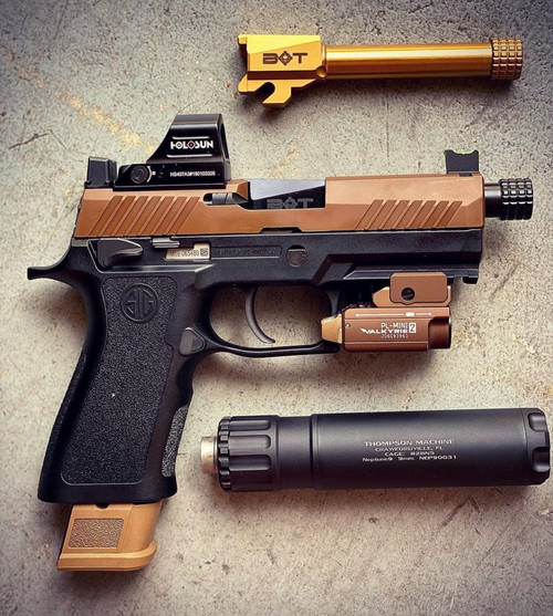 Backup Tactical Sig P320 Compact 9MM Threaded Barrel - Flat Dark Earth, 1/2"x28 Threaded Backup Tactical Sig P320 Compact 9MM Threaded Barrel - Flat Dark Earth, 1/2"x28 Threaded