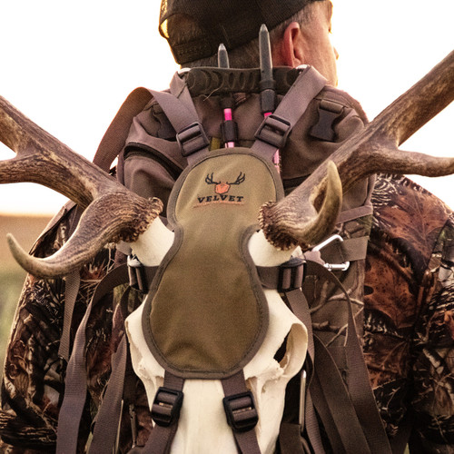 Velvet Antler Technologies Trophy Head Hauler - Brown Nylon Harness, Carry Up to 150 lbs