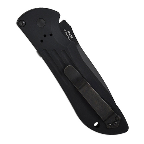 Benchmade AUTO Stryker Folding Knife - 3.6" Black Combo Tanto Blade, Aluminum Handles - 9101SBK Benchmade AUTO Stryker Folding Knife - 3.6" Black Combo Tanto Blade, Aluminum Handles - 9101SBK