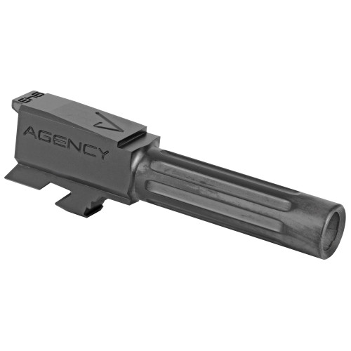 Agency Arms Mid Line Glock 43 Barrel -  9MM, Black Nitride Finish, Fluted, Fits Glock 43 Agency Arms Mid Line Glock 43 Barrel -  9MM, Black Nitride Finish, Fluted, Fits Glock 43