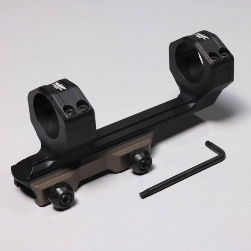 Christensen Arms 1 Piece Cantilever 1-in Mount - Anodized Black, Fits 1" Tubes, 0 MOA