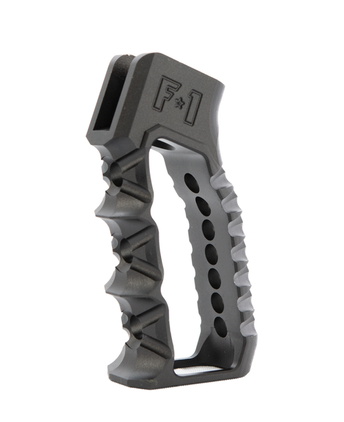F-1 Firearms GRP Skeletonized Grip - Style 2 - Fits AR Rifles, Anodized Finish, Black
