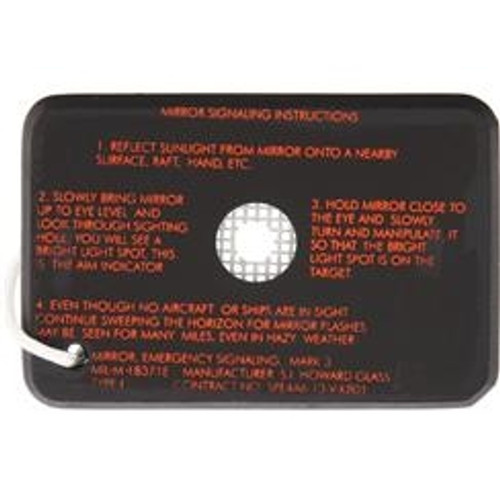 S.I. Howard Glass M-33 Glass Signal Mirror